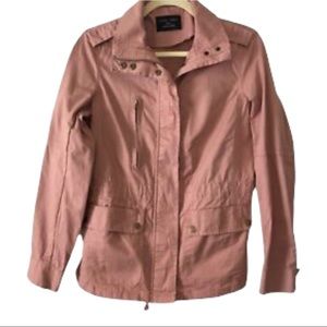 Love Tree dusty rose utility military style jacket cinched waist size large